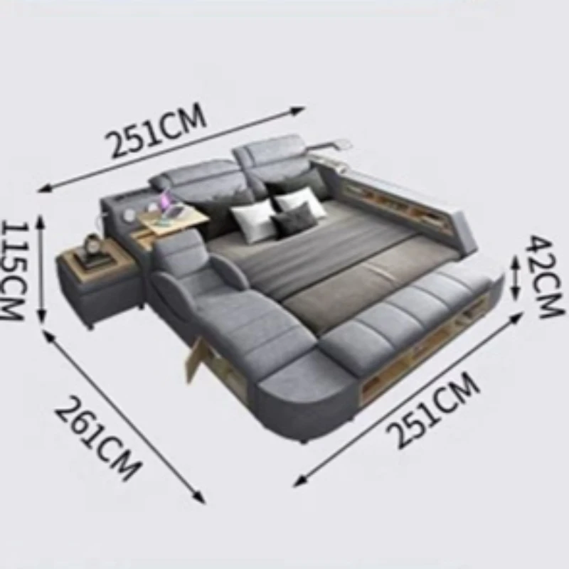 Adjustable Workstations Bed Office Desks Electric Nordic Cheap Bed Daybed Couch Fabric Cama Queen Bedroom Furniture Sets