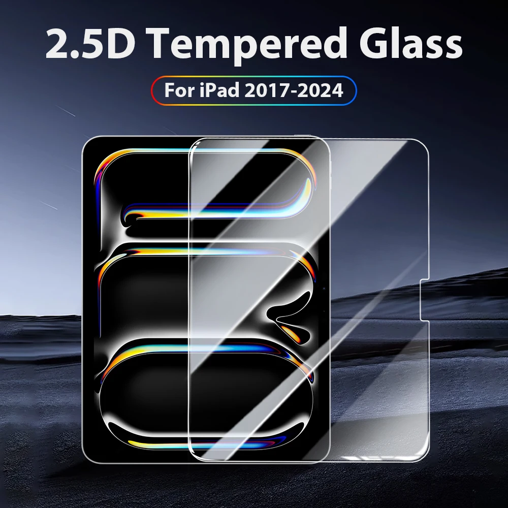 

Tempered Glass Screen Protector For IPad Pro 12.9 12 9 11 13 inch 2024 Air 4 5 10th 7th 8th 9th Generation 10.2 Mini 6 9.7 Film