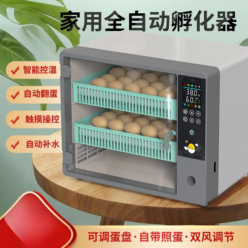 Small Household Incubator 50 Eggs Roller Mini Incubator Multifunctional Automatic Egg Incubator