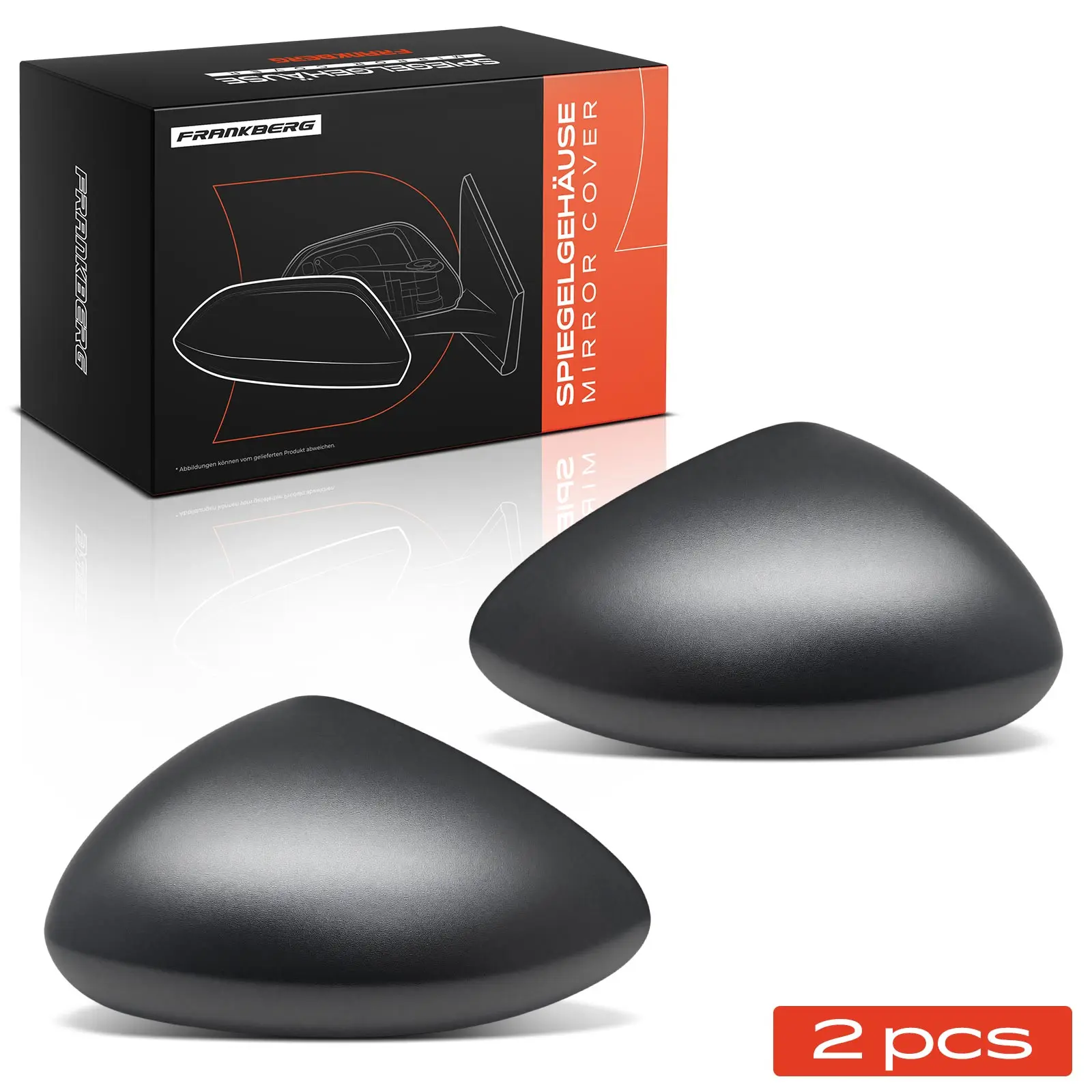 Frankberg 2x Cover Buitenspiegelkap voor links rechts voor Fiat Tipo Kombi 735646193