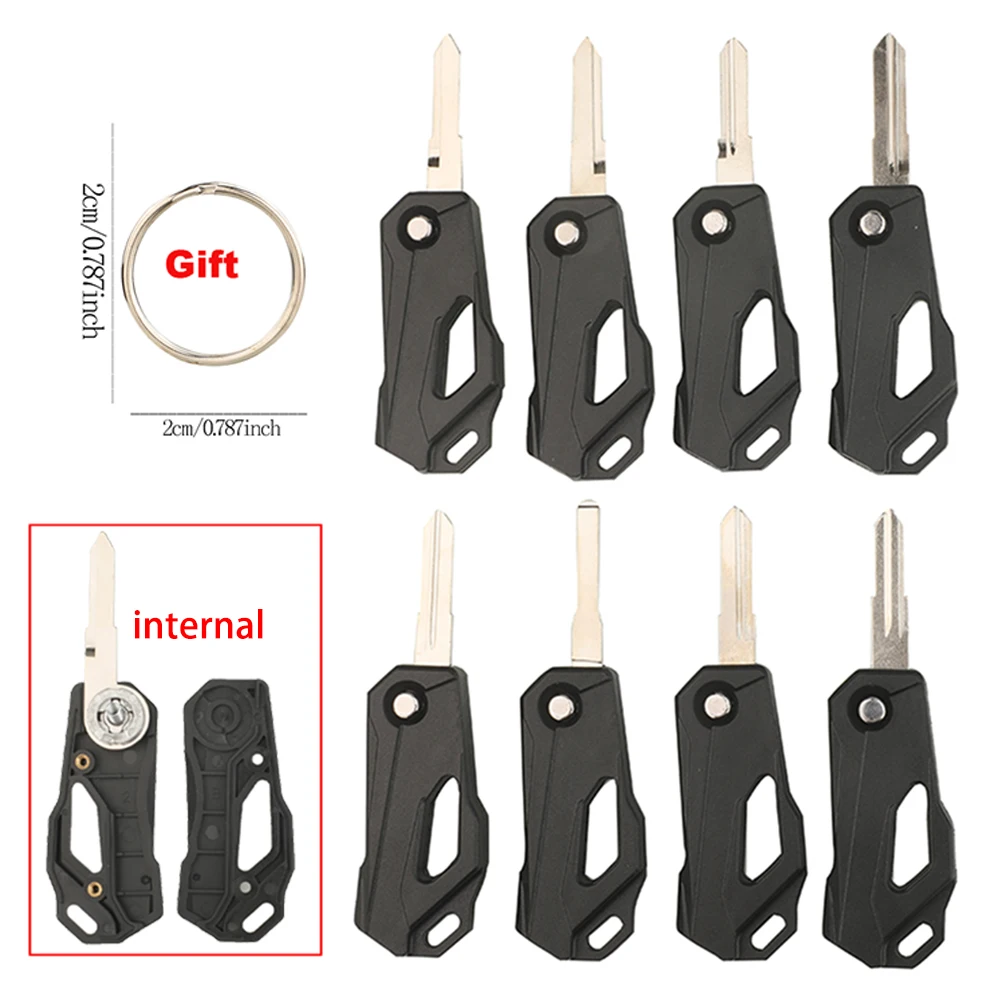 Jingyuqin Motorrad Modifiziertes Klappschlüsselgehäuse für Honda Yamaha Suzuki Pulsar Hero PIAGGIO HARLEY BMW DUCATI Bombardier Triumph – Detail 3