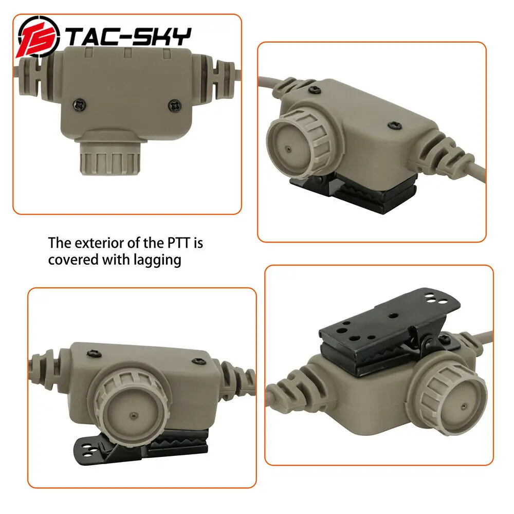 TAC-SKY  Harcászati Posta távirat és telefon Adapter RAC Posta távirat és telefon headse kiegészítők Összeegyeztethető COMTAC SORDIN headse számára  kenwood dugasz walkie Hangosfilm