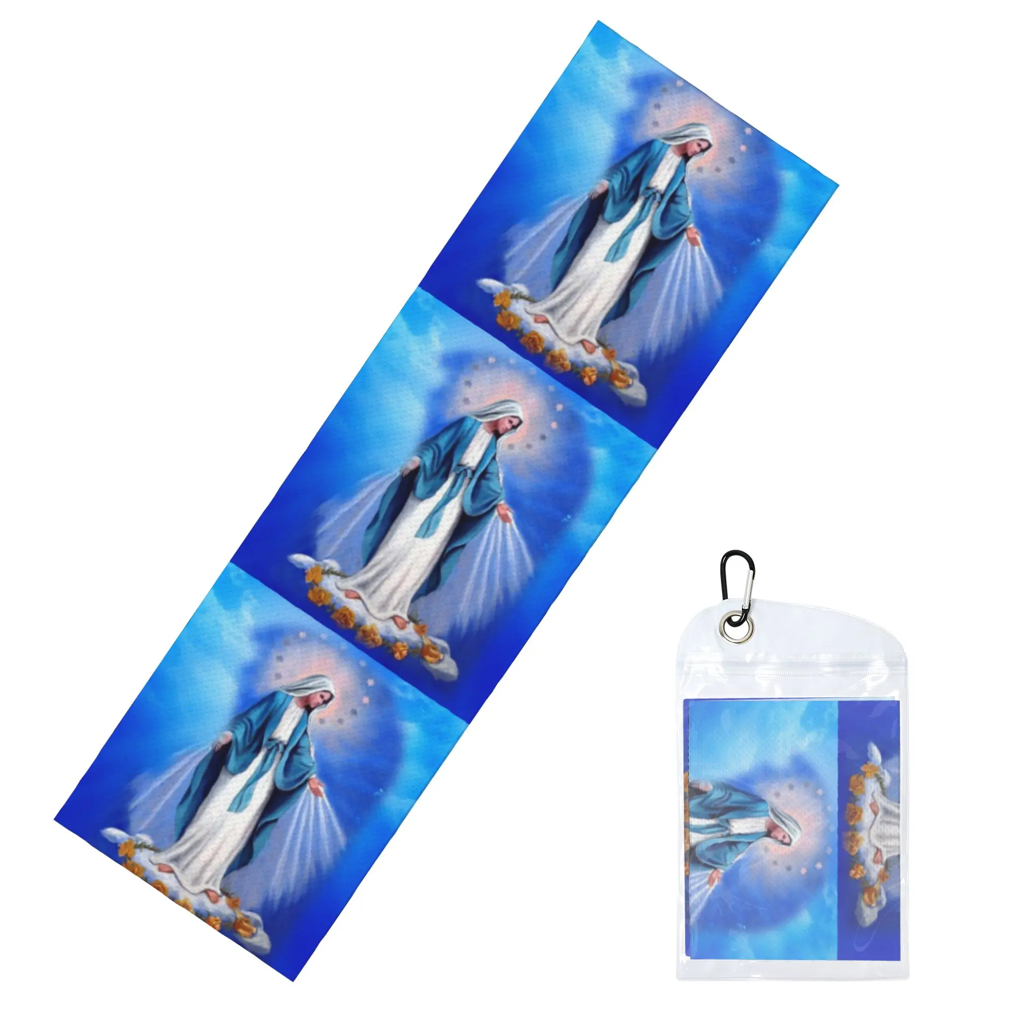 Catholic Virgin Mary Cold Exercise Towel Quick Drying Face Towel Our Lady of Fatima Yoga Towels
