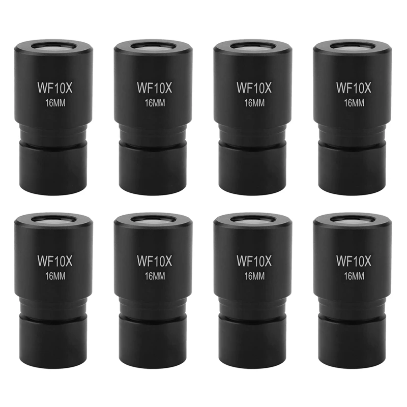 8X Microscope Eyepiece Lenses, DM-R001 WF10X 16Mm Eyepiece For Biological Microscope Ocular Mounting 23.2Mm With Scale