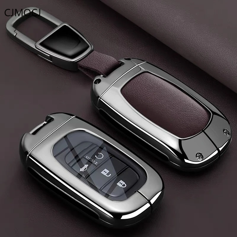 

Premium Zinc Alloy Key Cover Case for Honda Accord/Civic/XR-V/Inspire/CR-V/VEZEL/Fit/Integra/Breeze - Protective Key Fob Shell