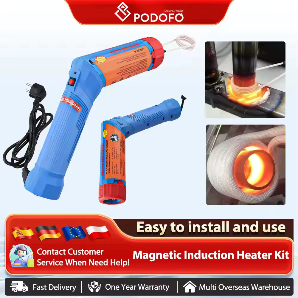 Podofo – outil portatif de retrait de boulons à Induction 1100W, pour enlever les vis rouillées, Machine de réparation de chauffage à Induction magnétique améliorée