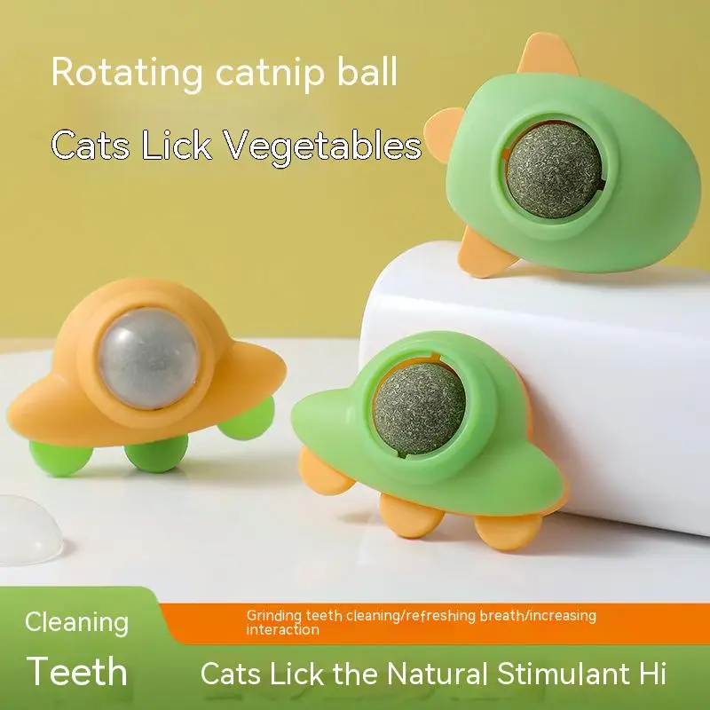 

Cat Toy Catnip Ball Licking Self Hi Teasing Cat Stick Grinding Teeth Cleaning Teeth Cat Self Play Amusement Pet Supplies