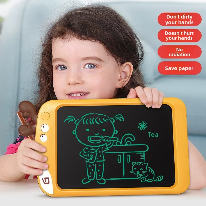 Cartoon LCD drawing board, electronic writing board, one-click clear LCD handwriting board, drawing board, color or single-color