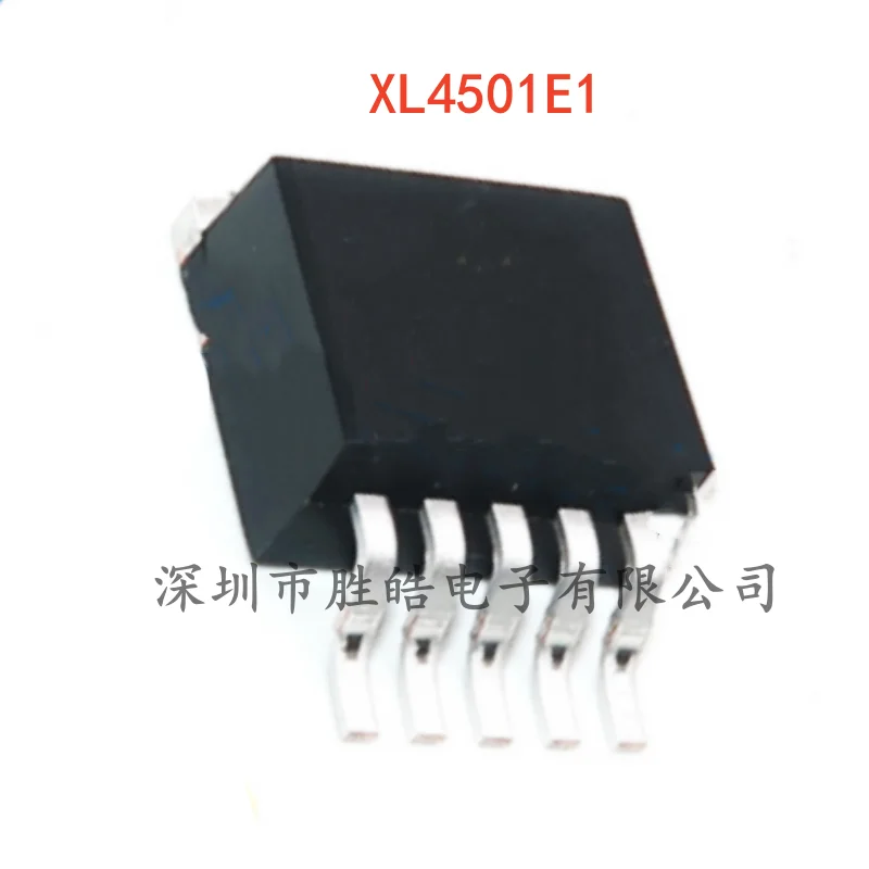 (10PCS)  NEW  XL4501E1   XL4501  4501E1   8-36V 5A  Step-Down IC Car Charging Chip  TO-263  Integrated Circuit