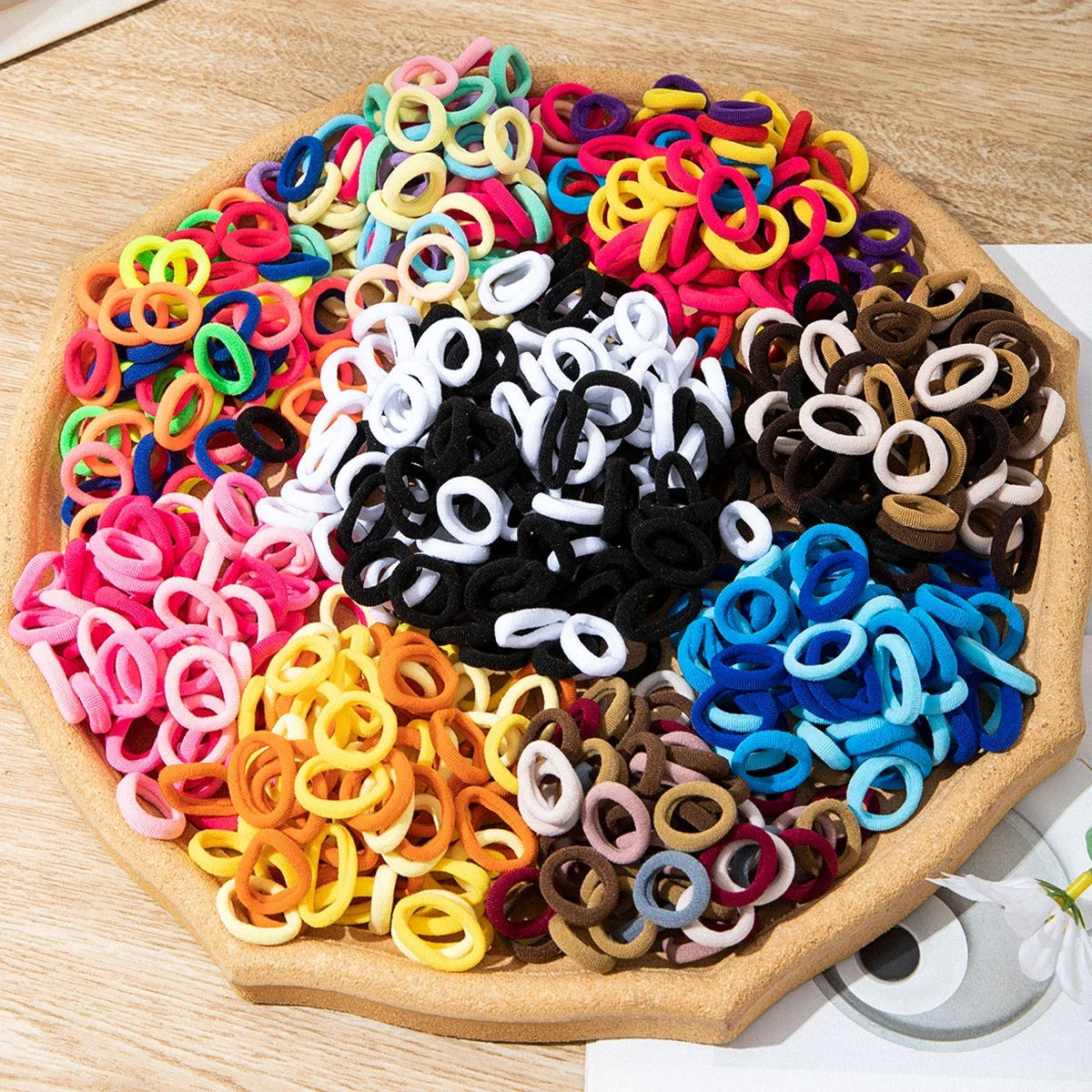 

100pcs Girls Elastic Hair Bands Children Ponytail Hold Hair Tie Rubber Band Scrunchie Kids Hair Accessories for women