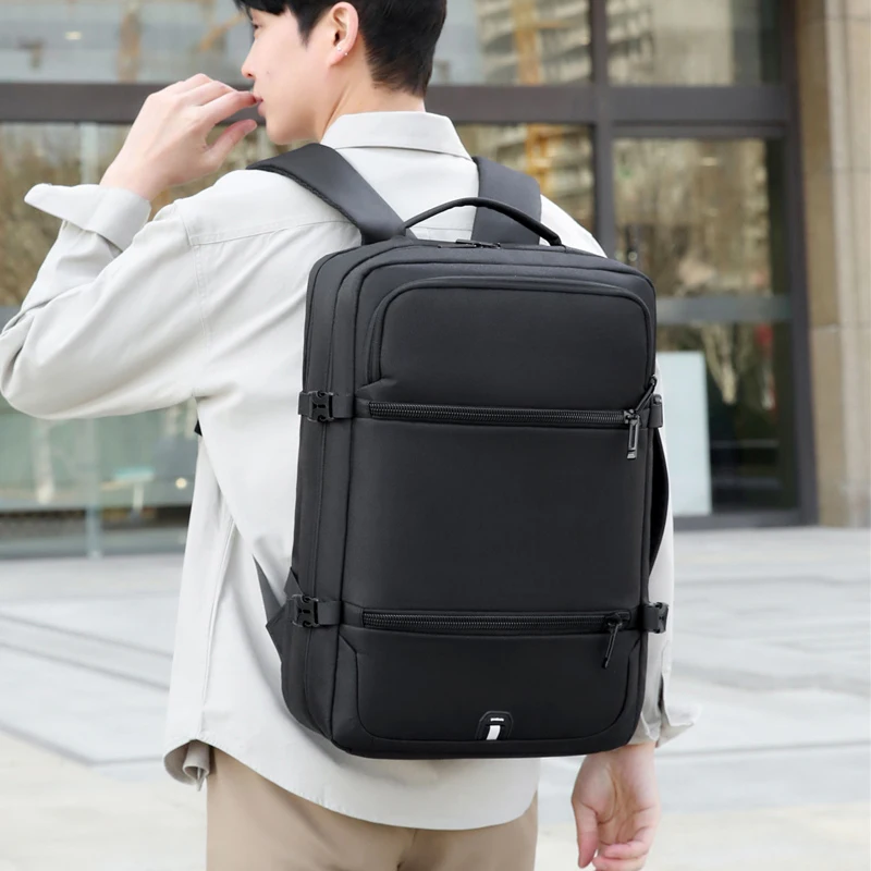 

New business travel backpack Large-capacity simple casual laptop backpack Student fashion travel bag