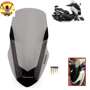 Pára-brisa transparente da motocicleta, defletor para Yamaha NMAX155, N-MAX 125, NMAX 155, 2016-2018 6 principais vendas bolha yamaha nmax - №3