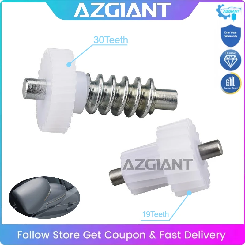 

AZGIANT 12V DC Motor Worm Gear for Car Side View Mirror for Hyundai I10 I30 Elantra Replacement Mirror Actuator Repair DIY