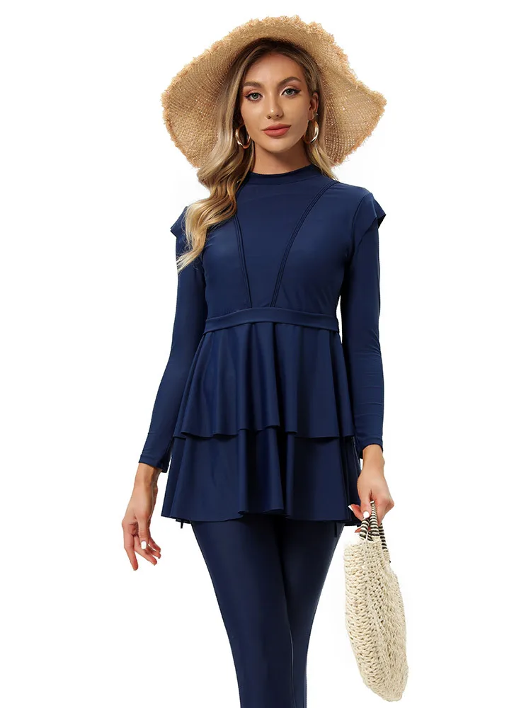 Burkini Muslim Swimwear Hijab Swimsuit Women Modest Bathing Suit Gym Wear Swim Dress Islamic Swimming Suit Woman Beachwear