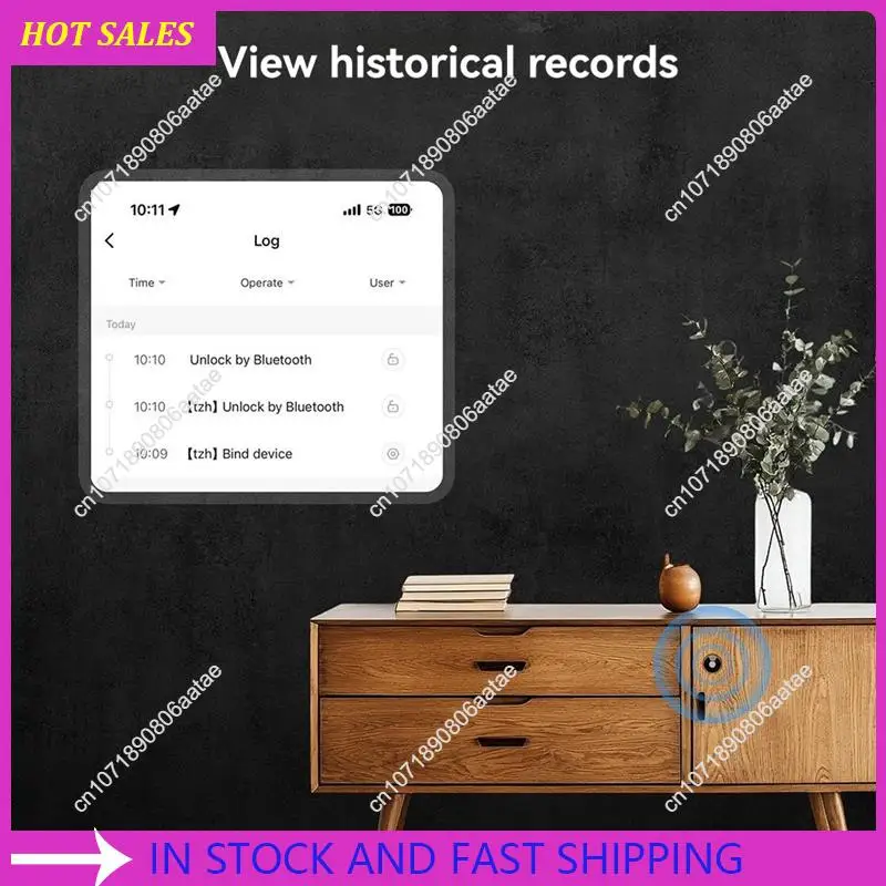 

Tuya Smart Cabinet Door Lock For Cabinets Bluetooth & IC Card Access App Control, Keyless Entry For Furniture & Drawers,Requisit