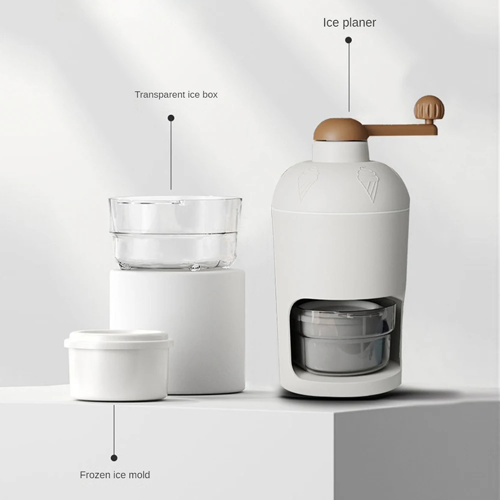 Rasierte Eismaschine Haushalt kleine Handkurbel Eisbrecher Handkurbel Eisbrecher Hagel Maschine Smoothie Maker