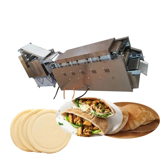 Electric Corn Tortilla Making Machine Automatic Roti Chapati Making Machine Pita Bread Maker Pizza Arabic Bread Production Line
