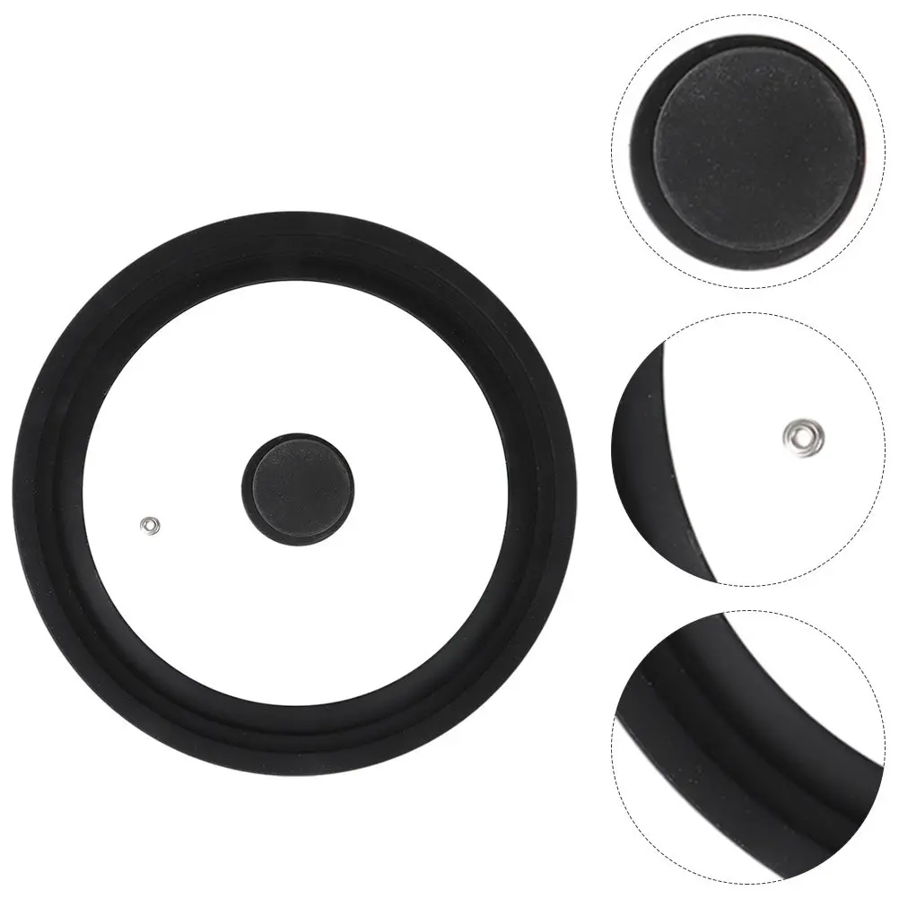 

Универсальная крышка для кастрюли из закаленного стекла с силиконовым уплотнителем, 1 шт., для видимого контроля процесса приготовления, устойчивая к брызгам масла, для кухни