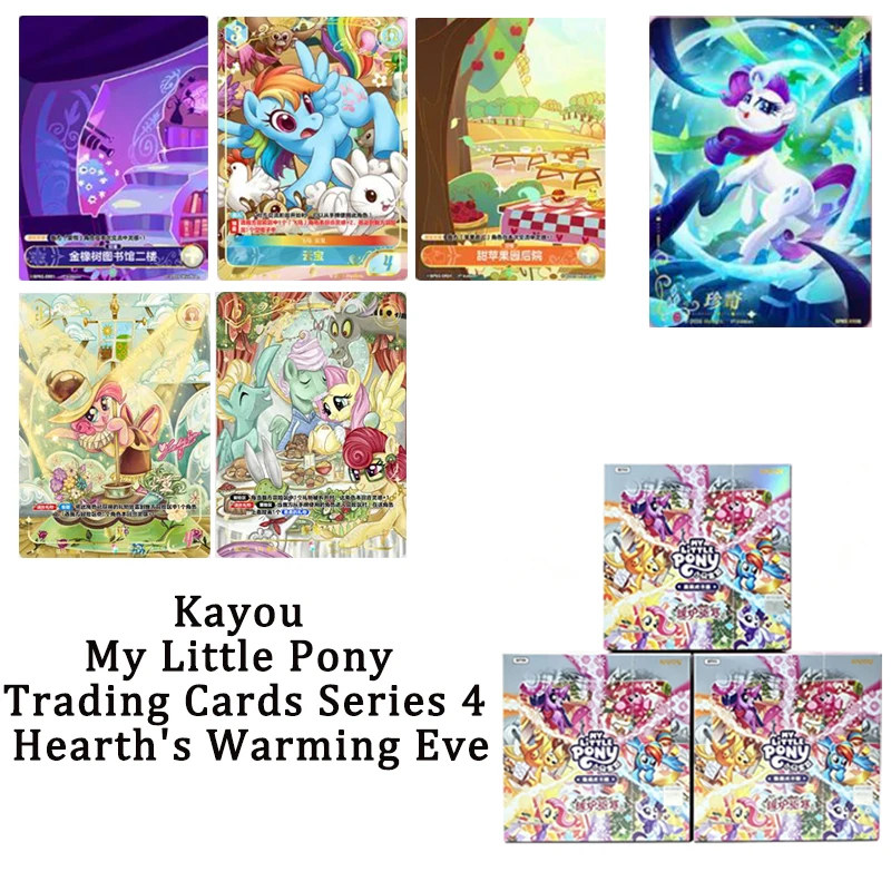 kayou-my-little-pony-hearth's-warming-eve-w4-adorable-pony-fantaisie-cartes-a-collectionner-en-feuille-brillante-Edition-limitee-boite-de-boosters