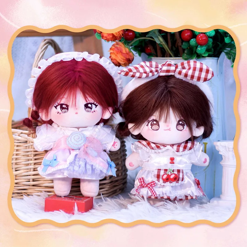 

Kawaii Idol Doll with Clothes Anime Plush Star Stuffed Cartoon Figure Toys Lovely Lolita Girl Soft Dolls Kids Collection Gifts