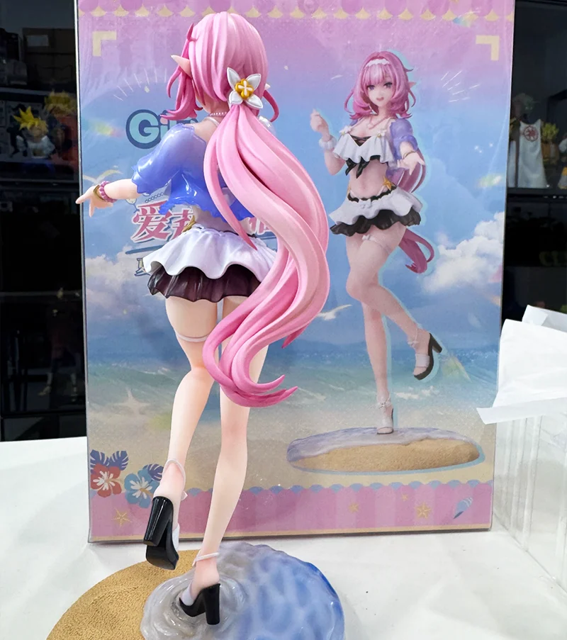 Auf Lager Original Honkai Impact 3 Elysia 1/8 Anime Spiel Figur Sommer Rhapsody Modell Sammeln Spielzeug Ornament Mädchen Geschenke