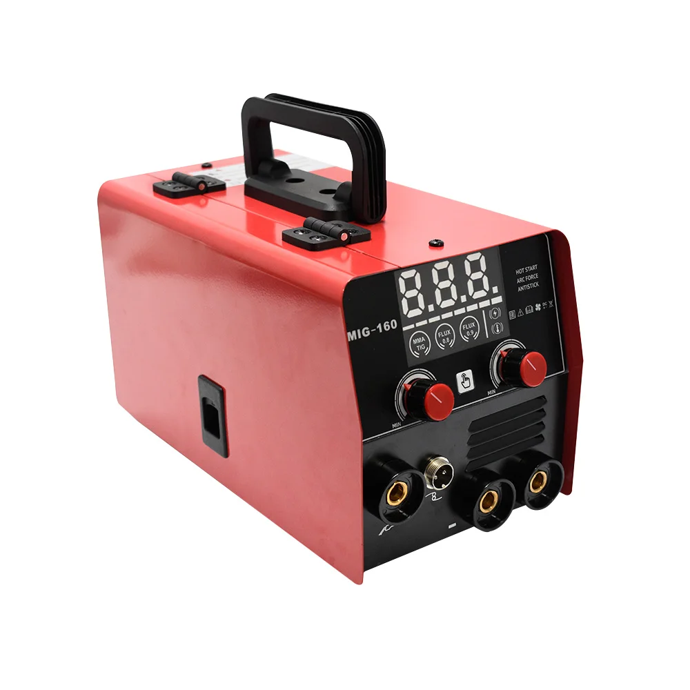 COROTC MIG160 Gasless 110V/220V Inverter MIG Welder 3-in-1 Synergic MIG/MMA/LIFT TIG Stainless Steel 4.5kVA 60% Duty Cycle New