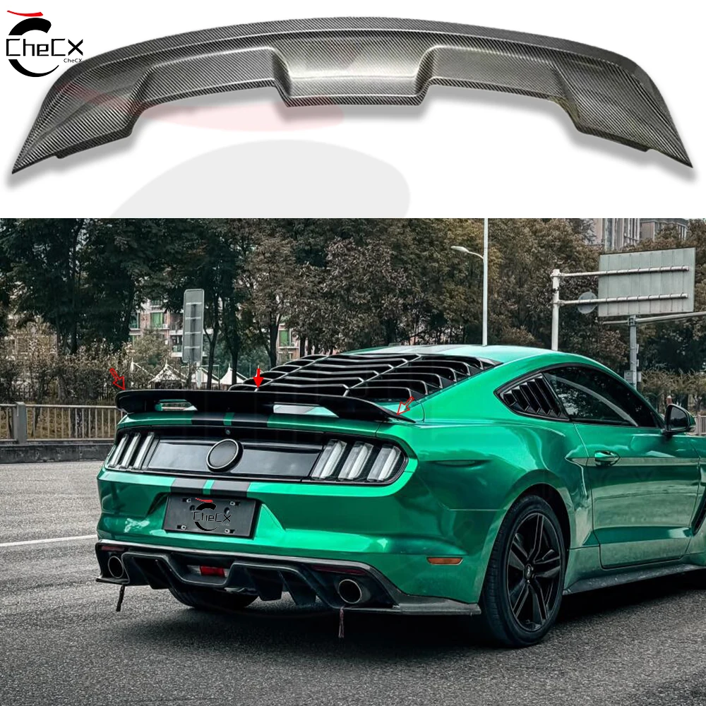 For 15-20 Ford Mustang ABS Tail Rear Trunk Spoiler Auto Accessories Body Diffuser Upgrade GT500 Style