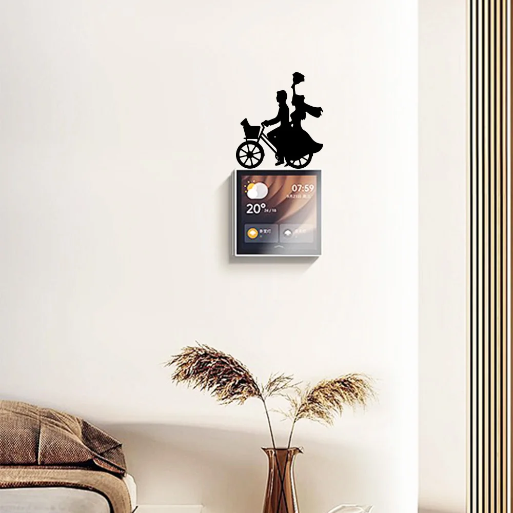 1 pc pretty couple switch sticker Wall Art Decal Wall Stickers Pvc Material Vinyl Wallpaper Roll Furniture Decorative