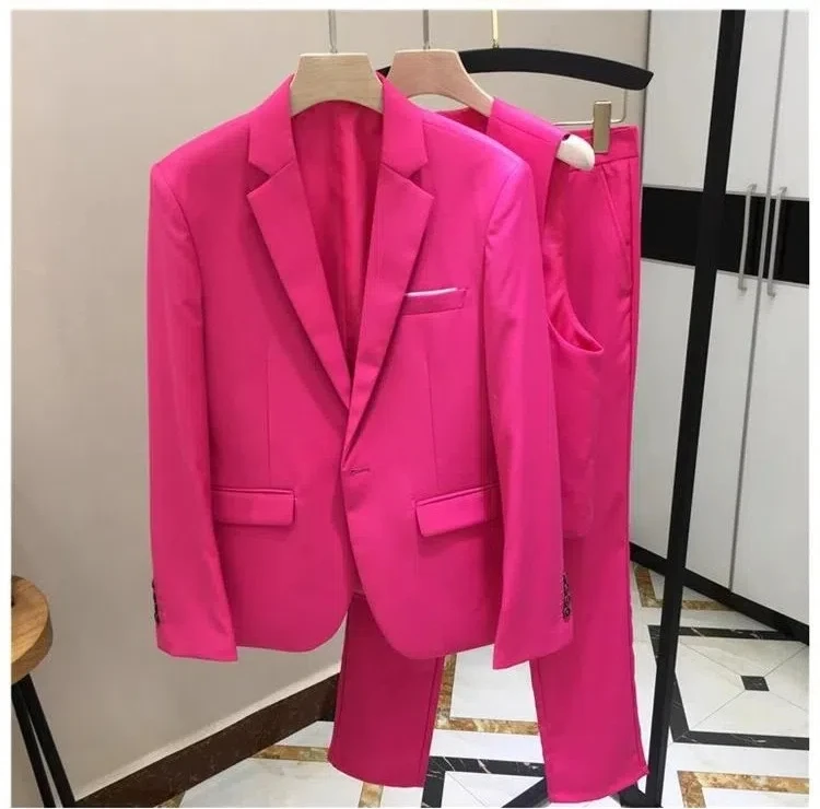 

S-5059 Fashionable suit, handsome casual suit, slim fit studio, wedding groom's dress