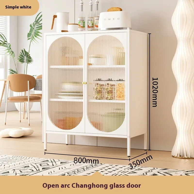 Custom French Style Wrought Iron Sideboard Simple Living Room Storage Cabinet For Wine Tea Tableware Display Home Furniture