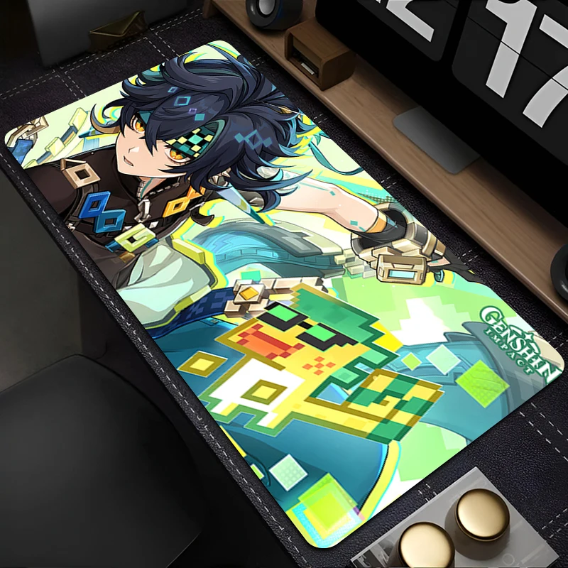 

Mousepad Laptop Office Cabinet Keyboard Pad PC Desk Mat Large HD Mouse Pad Non-slip G-genshin Impact Kinich Rubber Extended Pad