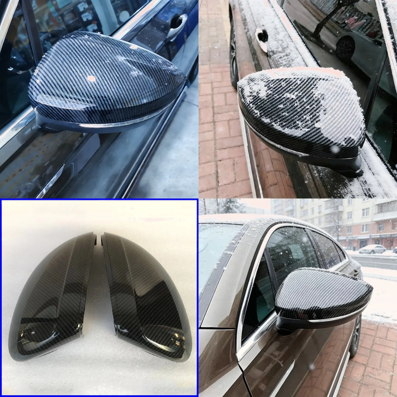 

Car Styling For VW Tiguan MK2 2017 2018 Rearview Mirror Cover Caps Housing Replace Style Auto Parts Accessories
