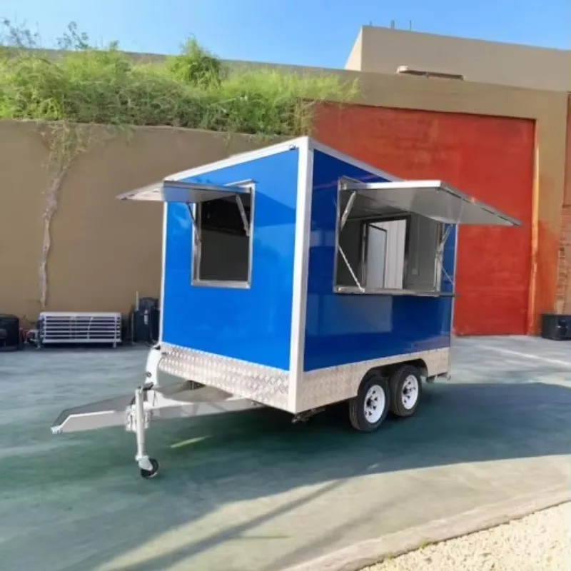 

Стильный ретро-фургон для еды Airstream с полным комплектом оборудования для быстрого питания, коммерческого кейтеринга и мероприятий, с возможностью индивидуальной настройки