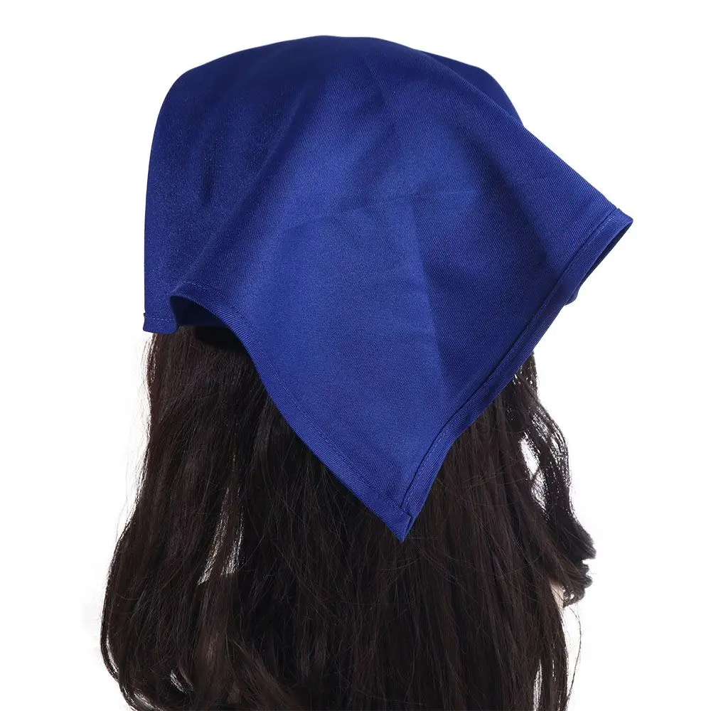 Catering Berretto da cucina Triangolo Berretto da lavoro da cucina Filo di cotone Incollaggio Cappello turbante da lavoro Colori multipli Cappello da cameriera giapponese Chef