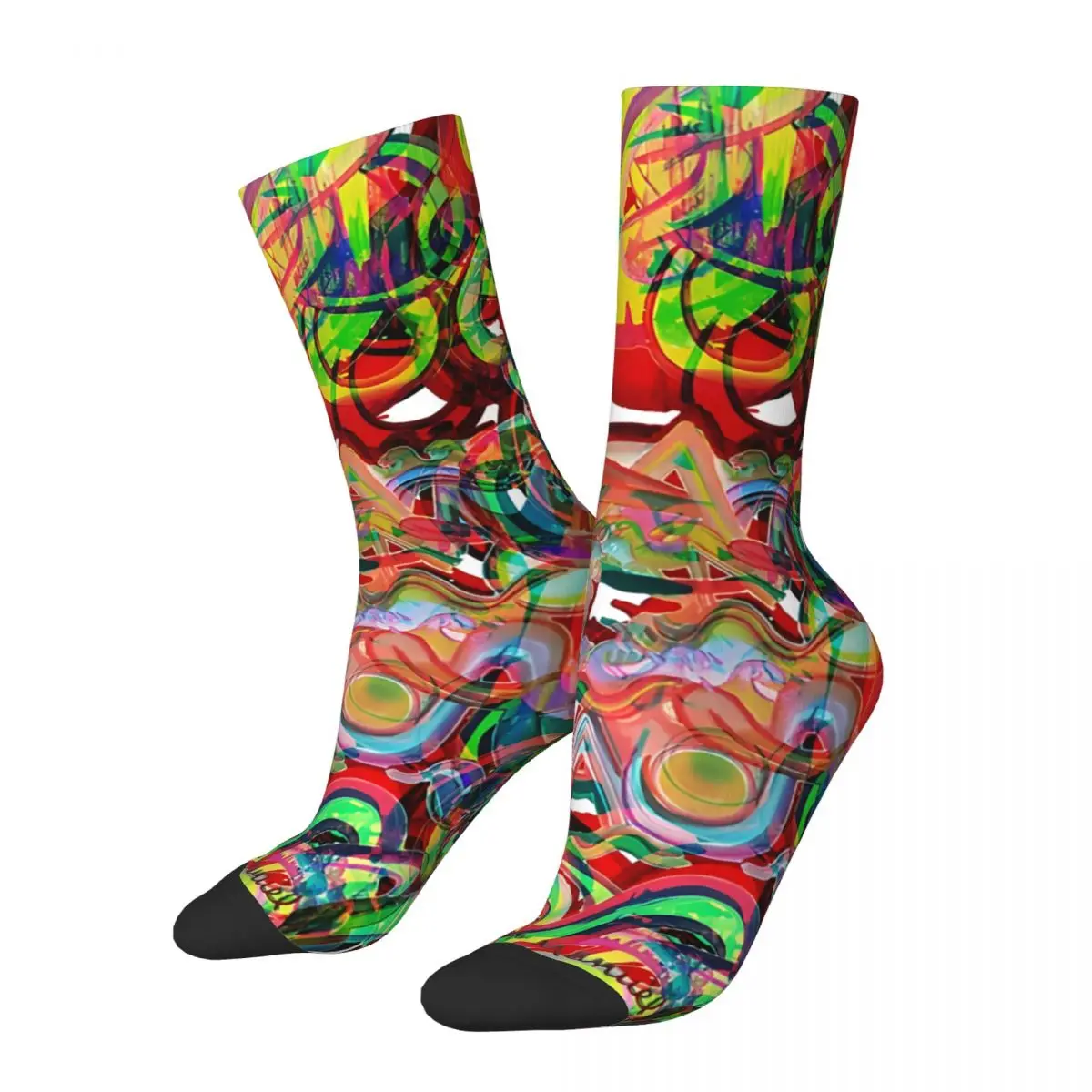 Vintage Shapes 25 4 Men's compression Socks Unisex Harajuku Pattern Printed Novelty Crew Sock