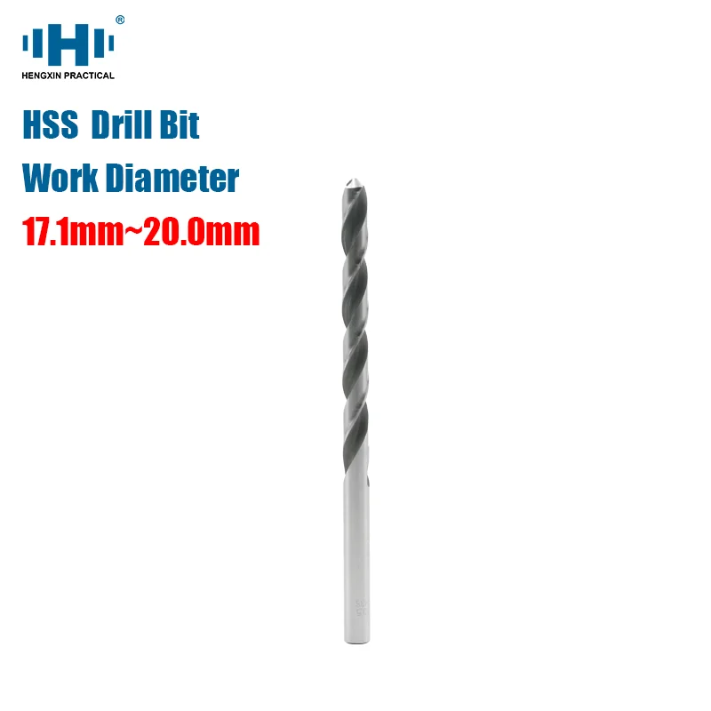 

HENGXIN 17.1mm--20.0mm 10pcs HSS Twist Fine Drill Straight Shank Drill Micro Straight Shank Wood Tools for Electric Drills