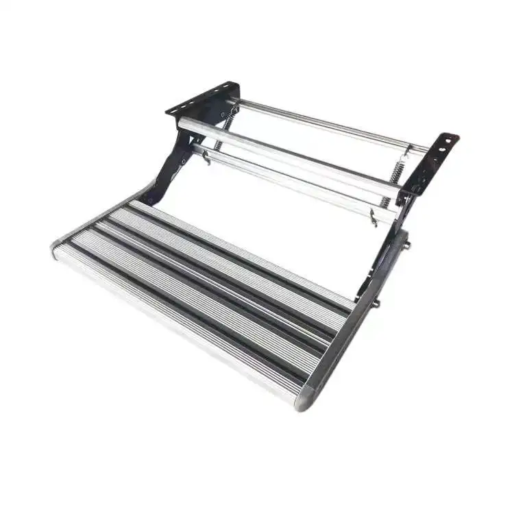 Single Manual Step Aluminum Alloy RV Body Part Motorhome Accessories For VS & Campers