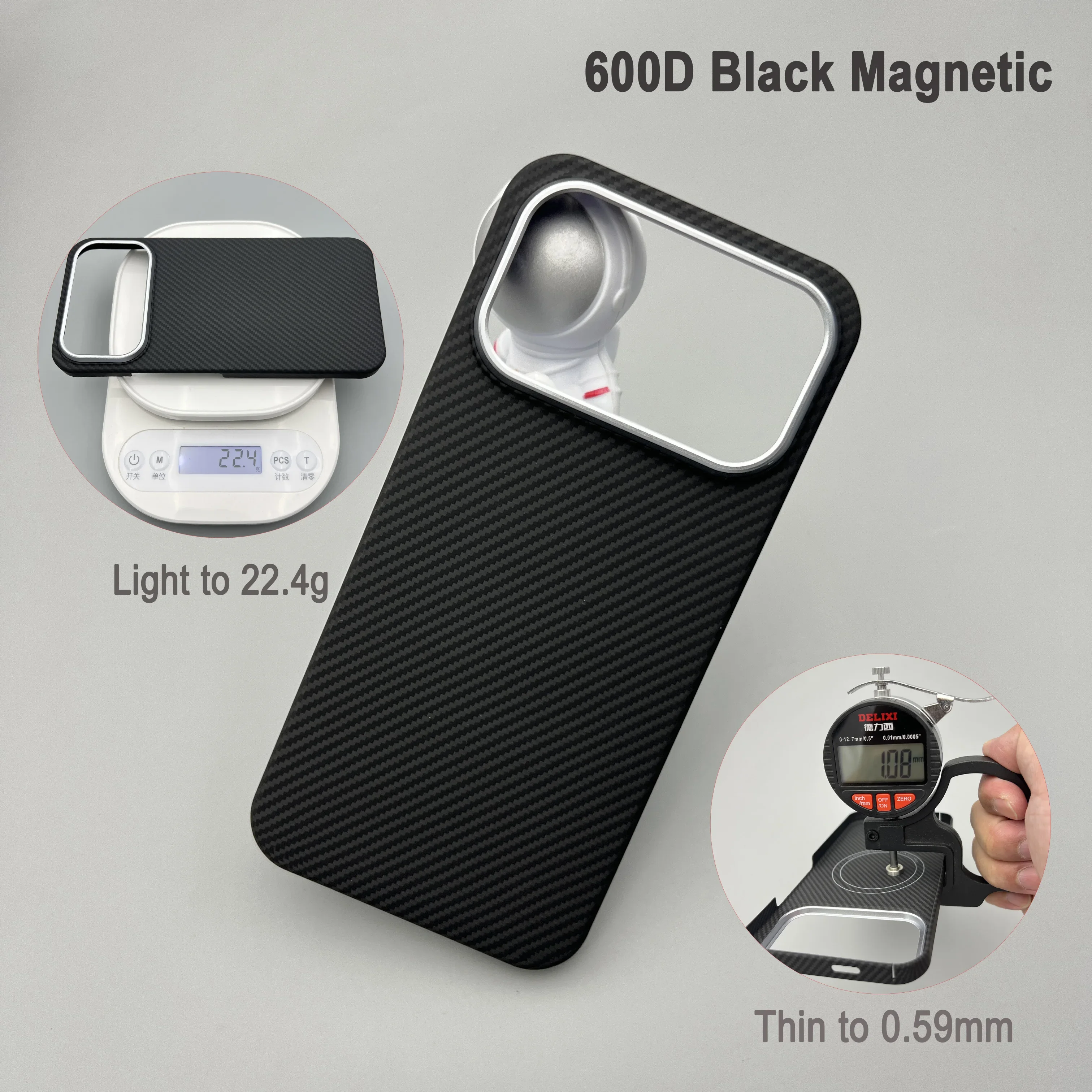Etui na telefon POCO F9 Ultra z włókna aramidowego Kevlar, ultracienkie, magnetyczne, twarde etui ochronne z włókna węglowego do Redmi K100ProMax. — zdjęcie produktu 6