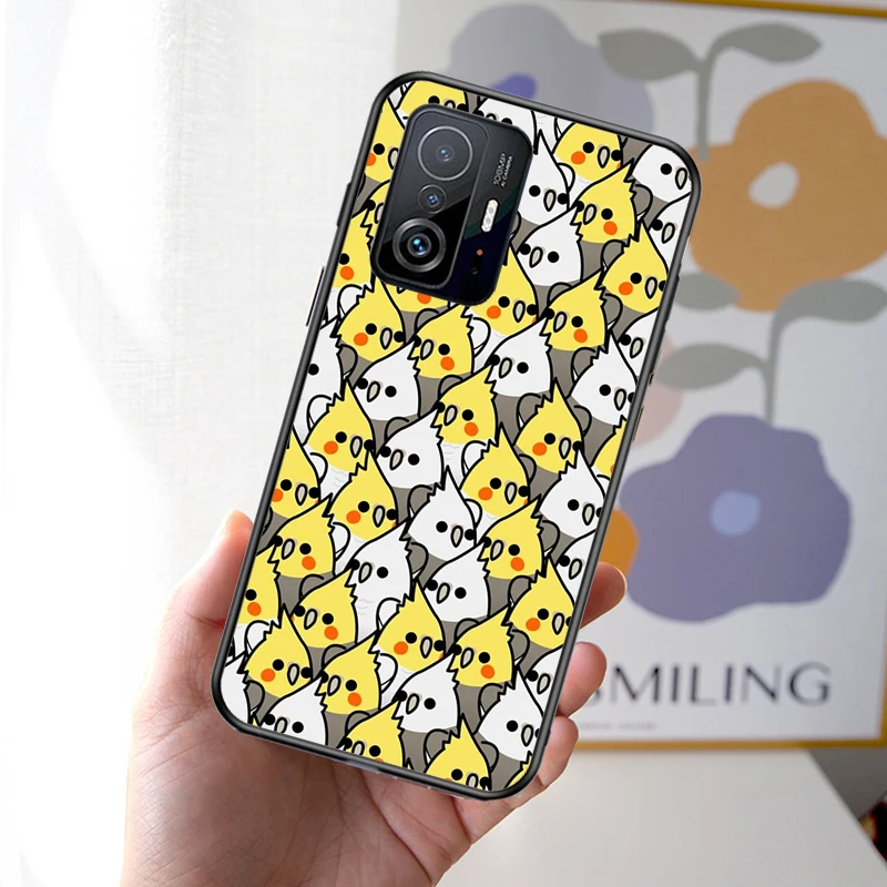 Parrot Birds Cockatiel Case For Xiaomi 12T 11T 13 Pro 12X 12 Lite Cover For POCO F5 X5 X3 Pro X4 F4 GT F3 M5s C40