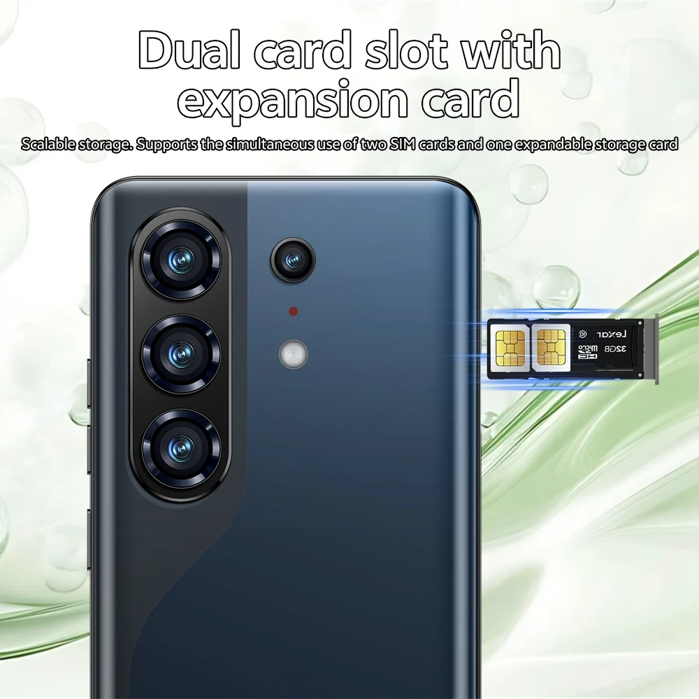 K-Touch Mobile Phones C27 Ultra Smartphone Android 5G Dual SIM 7.3 Inch Cell Phone 22GB 2TB 8000mAh Octa Core Unlock 16+48MP Camera For Men Women Gifts