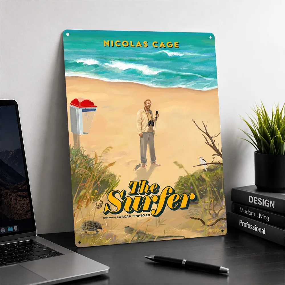 The Surfer movie Poster Cinema Wall Art Customized Retro Metal Sign for Man Cave Home Decor Film Fan Gift Room Decoration Plaque