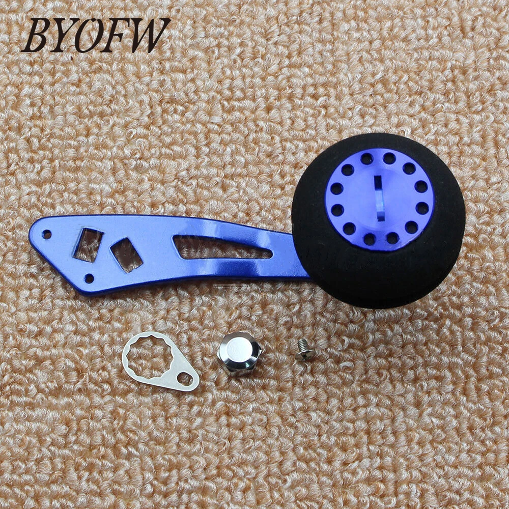 

BYOFW Single Rocker Arm Metal Baitcasting Reel Handle Replacement Jigging Grip For Abu Garcia Daiwa Trolling Wheel DIY Repair