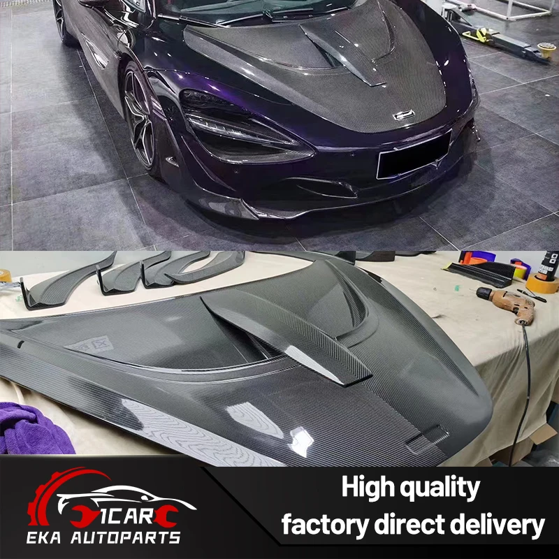 

Suitable For Mclaren 720s Novitec Style Dry Carbon Hood High-Quality Mclaren 720s Dry Carbon Hood Luxury Quality 1:1 Fitting