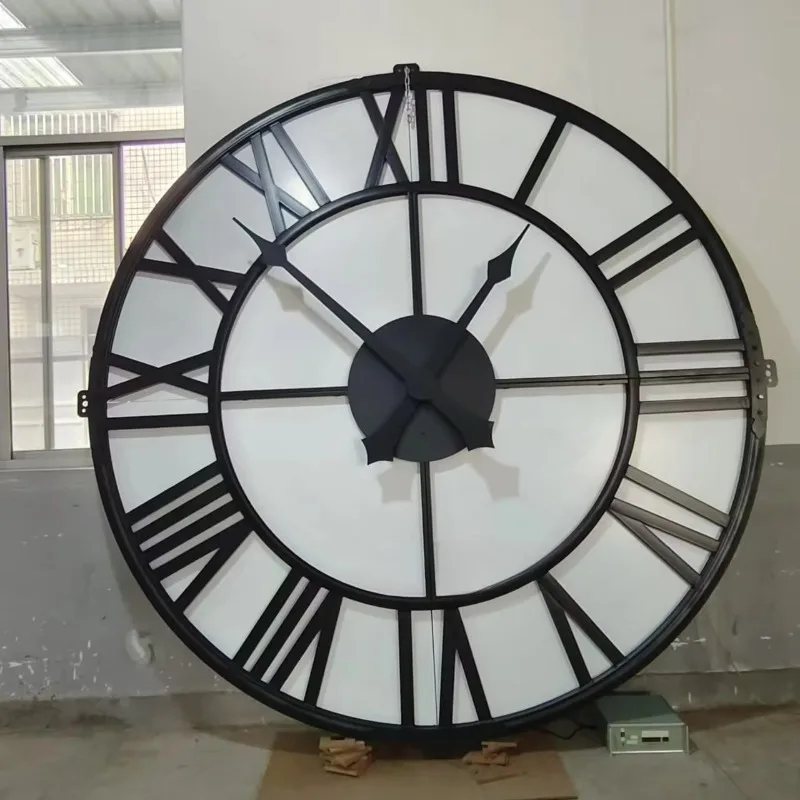 2M custom large outdoor tower wall clock movement high torque mechanism waterproof and weatherproof watch dropshipping DDP WEEE
