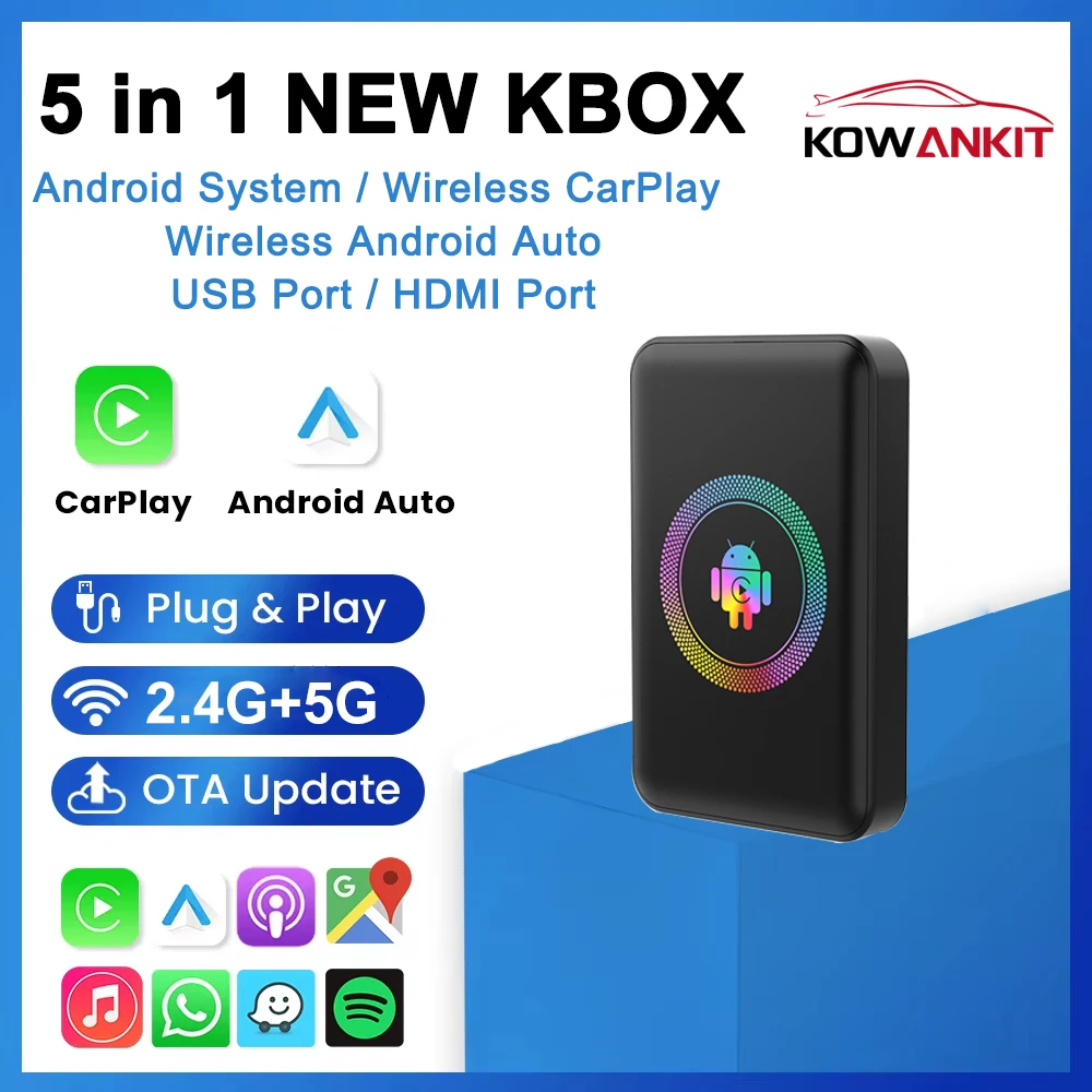 android-14-4-64g-wireless-carplay-ai-box-kowankit-smart-5-in-1-hdmi-plug-play-android-auto-car-tv-box-for-netflix-youtube-2026
