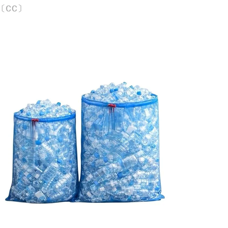 Drawstring Mesh Storage Bag Large Capacity Woven Net Sack Breathable Wear Resistant Transport Bag For Farm Harvest Goods Storag