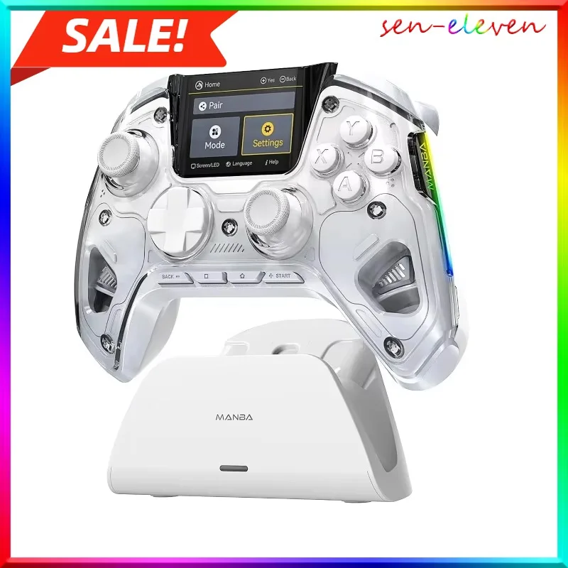 Mamba One V2 Wireless Gaming Controller for Switch/PC/iOS/Android Hall Effect Stick RGB Light 1800mAh with Charging Dock