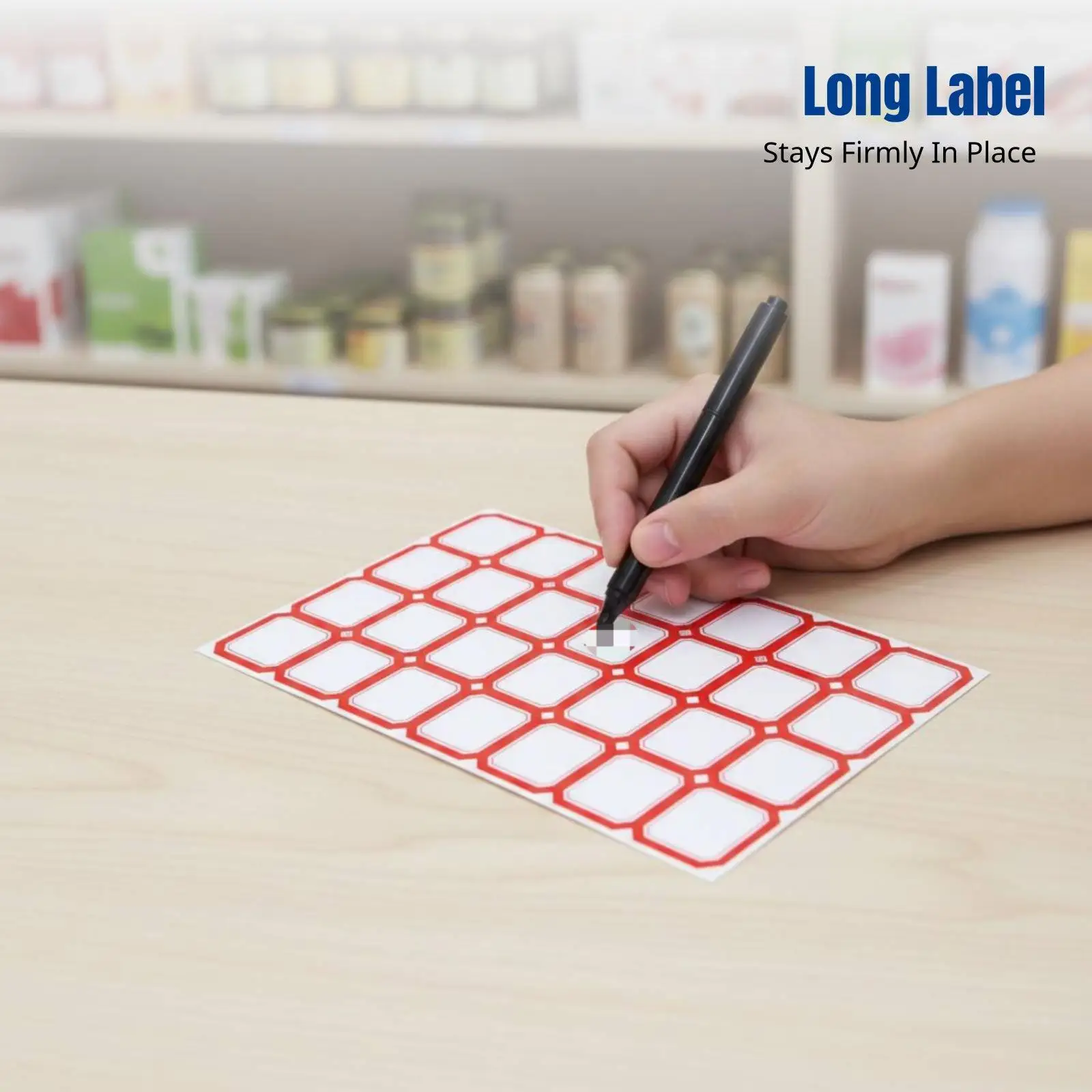 Writable Individual Label Sticker, Office, Multi-Purpose, Name Tag