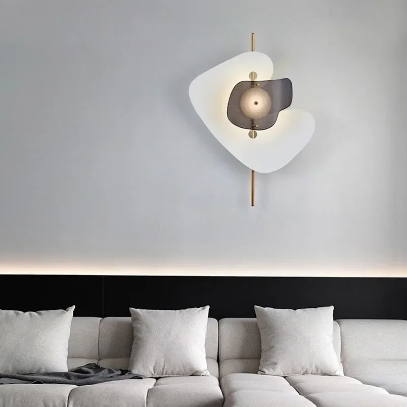 

SANDYHA Nordic Artistic LED Wall Lamp Bedside Lighting Fixture for Bedroom Living Room Entrance Corridor Home Decoration