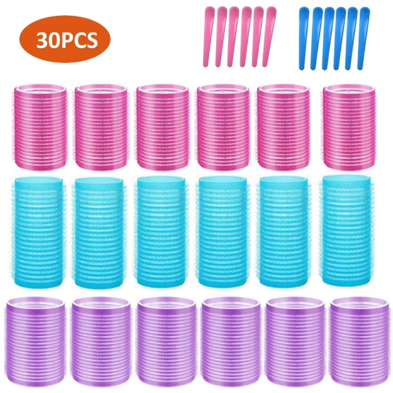 헤어 컬러 롤러, 헤어 롤러 헤어 컬러 셀프 그립 홀딩 헤어 롤러